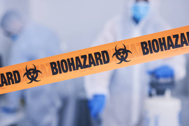 Professional Blood Cleanup technician working in Hillsdale, IN